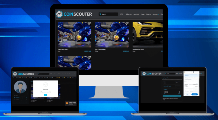 Reveation Labs Portfolio - CoinScouter NFT Marketplace